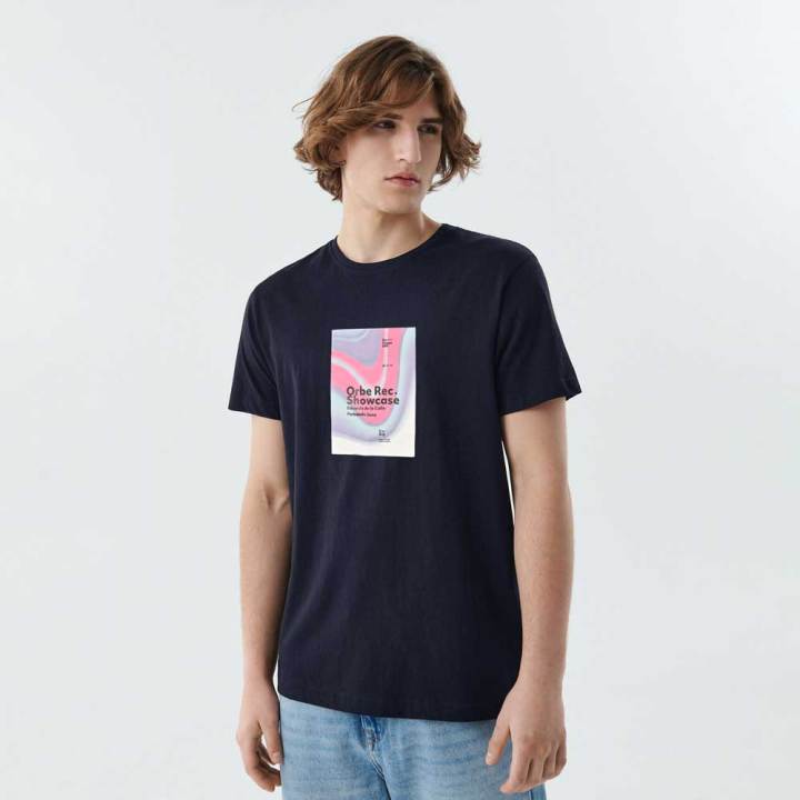 ELO - Polo Republica Men's Orbe Rec Printed Crew Neck Tee Shirt - Tshirt For Men / Tshirt For Boys