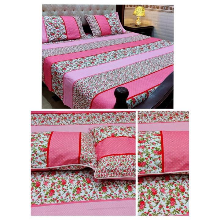 Bedsheet king Size 3PCS Cotton Satton