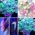 1440 Pieces Luminous Rhinestones Neon Color Fluorescent Crystal Rhinestones Flatback Round Rhinestones 3D Nail Decoration Charms. 