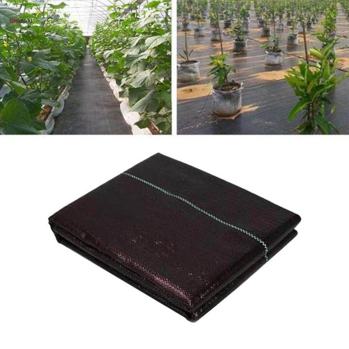 Durable Black Soil Barrier Landscape Fabric with Grid Strips Heavy Duty