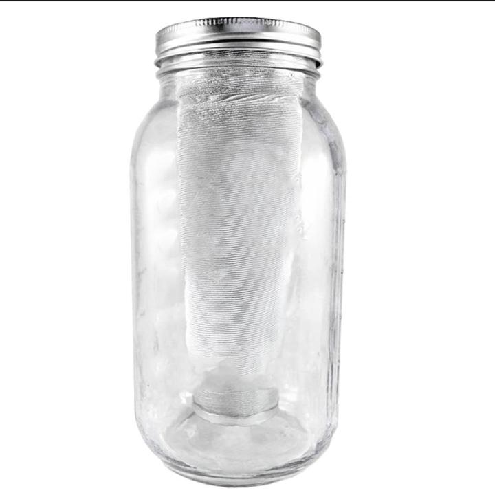 Cold Coffee Maker Coffee Firs for Wide Mouth Mason Jar Stainless Steel Ultra Fine Mesh Tea with Fruit Infuser Iced Coffee Maker Iced Tea Maker Cold Brew Coffee Maker