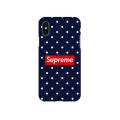 iPhone X Supreme dots Printed Design-096 Hard Back Cover. 