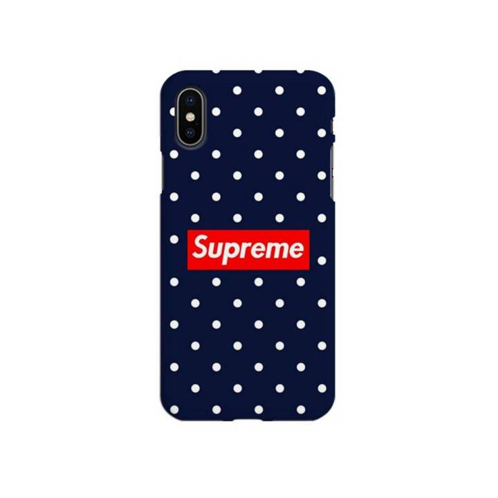iPhone X Supreme dots Printed Design-096 Hard Back Cover