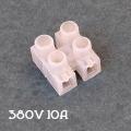 6PCS - 10A 380V Dual Line Screw Barrier Terminal Connector Electric Wiring Accessories. 