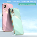 For Vivo Y53s Y51s Y31 Back Cover with Ring Holder Stand Luxury 6D Plating Square Frame Shiny Case Camera Lens Protection Soft Silicone Mobile Phone Cases. 