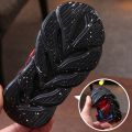 Spiderman Image / kids shoes LED cartoon flash shoes for boys Spiderman / Fashion LED Illuminated Sports Shoes. 