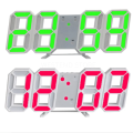 3D LED Digital Clock Wall clock plus table clock with Alarm night glowing. 