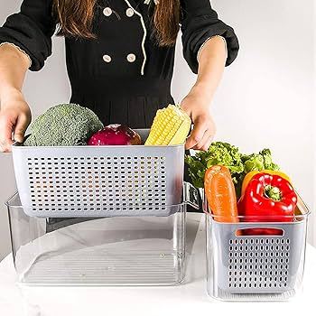 AKAY PLASTIK | Original storage box with strainer, high quality storage box with strainer available in 1.6 and 3.5 liters, made from food grade and BPA free plastic, made in Turkey.