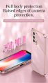 iCaseCover for OPPO F19 Soft Case Luxury 6D Plating Silicone Square Frame Shiny Bling Back Cover Casing. 