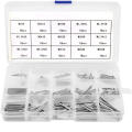 Durable Cotter Pin Kit Precision-Made 15 Sizes Multi-Size Cotter Pins Stainless Steel 150pcs U-Shaped Cotter Pins for Diy Projects Machinery Maintenance Automotive Repair Professional Technicians. 