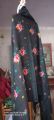 Black woolen shawl with crosstech hand emroidery Pure Woolen Shawl | Female Black embroidered shawl for Female | Slampur Woolen shawl | Swat Islampur woolen shawl | Best female woolen shawl | 100% pure woolen shawl. 