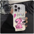realme Note 50 Note 60 60x C75 C65 C61 C63 C67 C55 Lilo Stitch Case Custom Name Matte Shockproof Cover Shell. 
