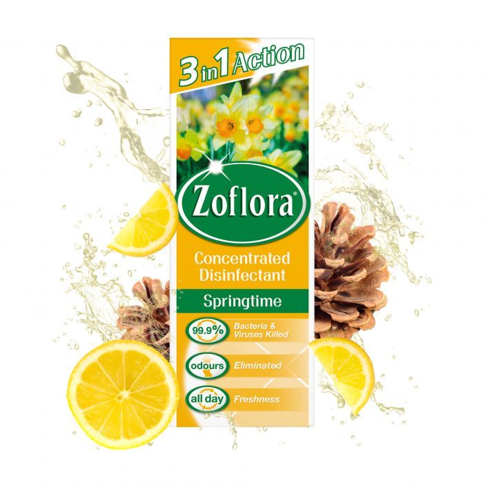 zoflora 3 in 1 Concentrated disinfectant springtime all day freshness in 56 ml