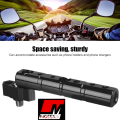 Universal Alluminium Handlebar Extension Rod For Motorcycle, Universal Handlebar Extended Bracket Space Saving for Motorcycles, Multiple Options to Fix Your Gadgets On Single Space, Universal Fitment eg YBR, Honda, Suzuki etc - Motex Auto Line. 