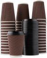 Disposable Stylish Printed Ripple Coffee Cups with Lid/Cover - Multipurpose. 