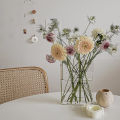 Book Design Flower Vase Modern Clear Acrylic Book Design Vase Stylish Transparent Flower Vase for Home Office Decor Nordic Style Aesthetic Leak-proof Book Vase. 