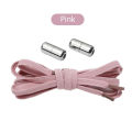 Shoe Laces with Metal Lock Laces Shoe Strings Elastic No Tie Shoelaces Semicircle Shoe Laces For Men and Adult Sneakers Shoelace. 