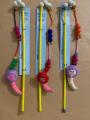 14. Cat Toy Stick Interactive Feather/Mouse Teaser. 