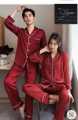 Couple Nightwear Satin Fabric 2-Piece Nighty Suit Set – Unisex, Comfortable & Luxurious. 