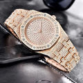 Trendy Diamond Watch For Men Stylish Stainless Steel Watch For Boys Luxury Watch For Gents. 