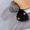 Shoulder Brooch Tassels Rhinestones Jewelry Temperament Wear-resistant Brooch Pin Clothes Decor. 