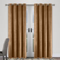 Velvet Curtains for Bedroom and Drawing Room Soft Elegant Fancy Design Premium Colors 1 Pair (2 Pcs). 