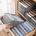 6Pcs Drawer Boxes for Jeans Trousers T-Shirt Storage Boxes Organiser Cupboard Wardrobe Drawers Organiser. 