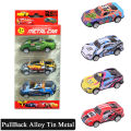 3 Pcs Set - Alloy Tin Metal Pullback Car Toy Vehicle - Colorful Pullback Die Cast Cars Toys For Kids Boys Baby and Girls. 