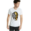 New Fashion Golden silver Lion Logo white color shirt. 