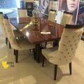 Golden Oak Abresh Dining table – 6 Chairs. 