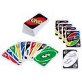 【HOT】 Mattel UNO Games Family Funny Entertainment Board Game Fun Playing Cards Kids Toys Gift Box Uno Card Game. 