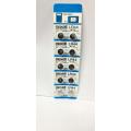 LR44 Alkaline Button Cell 1.5V Micro Battery Replacement for SR44, L1154, 357, A76, AG13. 
