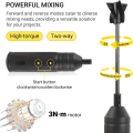 Electric Cordless Epoxy Resin Mixer Set -Rechargeable Handheld Resin Mixer Kit for Epoxy Resin with 4 Paddles for DIY Crafts. 