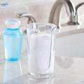 Bathroom Cup Dispenser, Swab Ball Pad Holder, Multifunctional, Reusable, Bathroom Storage Organizer, Storage Rack for Desktop Counter. 