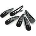 Black Metal Snap Hair Clips Mini Hairpins Girl Black Hair Clips Barrettes Snap Clips Metal Epoxy Snap Hair Pins Hair Accessories for Kids Toddlers. 