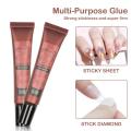 【FUN LIVE】 LIMEGIRL Nail Patch Gel Gummy Adhesive Bond UV Glue Modelling Stick Tips Clear Solid False Nail Extension Gel Nail Art Manicure. 