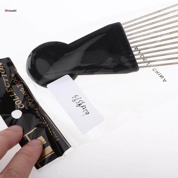 Afro Hair Comb Hairdressing Curly Hair Brush Pick Curly Styling Tool Black