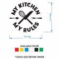 Kitchen Wall Art Sticker Removable Non-Tear Decor for Dining and Kitchen. 