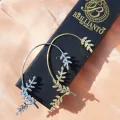 1 PCS Leaves Ear Clip Cuff Stud Earring Ear Wrap Crawler Hook Earrings For Girls and Women Without Piercing Simple Stylish New Design Golden Silver Stylish Korean. 