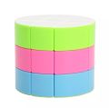 3x3x3 Magic Rubik's Cube block Cylinder Speed professional Puzzle Cube fidget toy | Gol Cube with Vivid Colors and Smooth Rotation. 