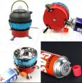 Mini Gas stove  - Windproof Burner Camping Foldable Stove for Outdoor - Portable Folding Mini Stove for Emergency. 