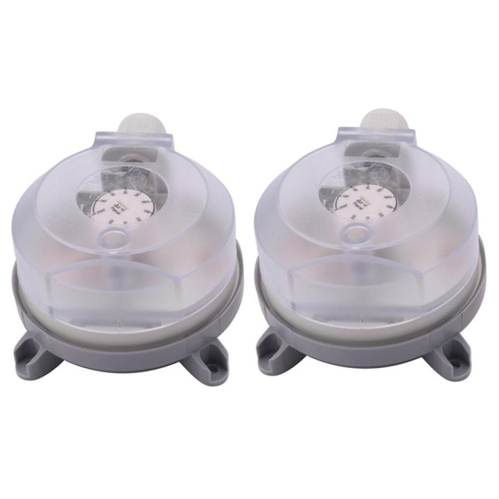 2X Air Differential Pressure Switch 20-200Pa Adjustable