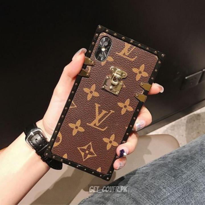 LV iPhone X and XS Case Stylish Square Design Shockproof Back Cover