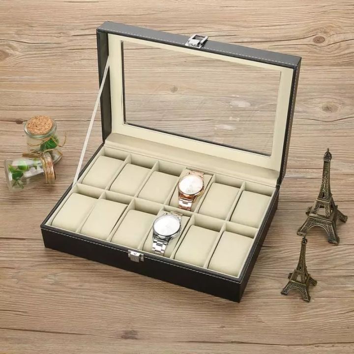 12%20Grids%20PU%20Leather%20Watch%20Display%20Case%20Storage%20Box%20Organizer%20Watch%20Jewelry%20Display%20Box%20-%20Image%203