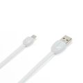 RemaxShell RC-040m Micro USB 2.1A Flat Design Fast Charging and Data Transfer Cable For Android Mobile Phones & Speakers 100 cm – Black/White. 