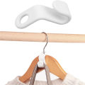 6/12/2450 Pcs Mini Clothes Hanger Connector Hooks Cascading Plastic Wardrobe Organizer Holder Space Saving Closet Connector Rack. 