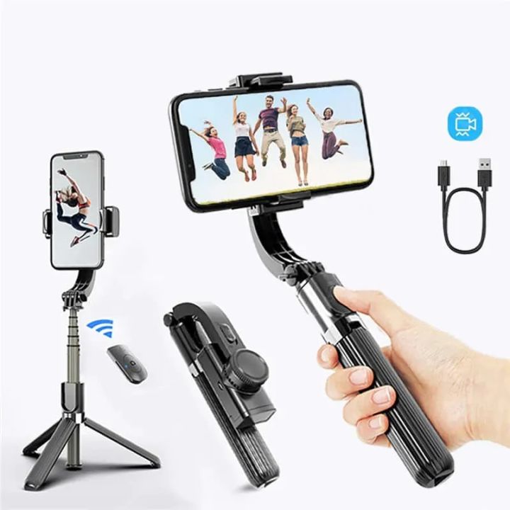 L08 Phone Stabilizer Anti-shake Handheld Gimbal Shooting Tripod Multi-function Selfie Stick Live Gimbal Camera Cellphone Holder Phone Holder Tripod Stand Hot Tripod Attachments