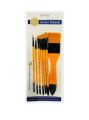Pack of 7 Multi Shapes High Quality Nylon Professional Art Brush Set Water Color Oil Acrylic Artist Paint Brush Set. 