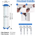 20Pcs Replacement Shower Filter for Hard Water - High Output Shower Water Filter to Remove Chlorine and Fluoride Replacement Parts. 