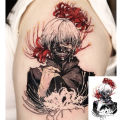Anime Tokyo Ghoul Kaneki Ken Tattoo Sticker Cartoon Waterproof Temporary Tatto Body Arm For Woman Man Transfer Art Tatoo. 